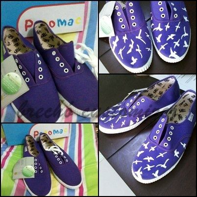 Tênis de Gaivotas roxo